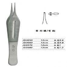 金鐘整形鑷JD3070 12cm 有鉤 頭寬 1