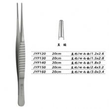 金鐘組織鑷JYF120 20cm 直形 凹凸齒 1.2×2.6