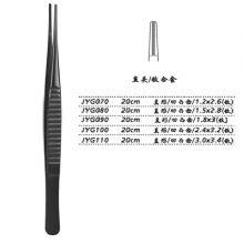 金鐘組織鑷JYG100 20cm 直形 凹凸齒 2.4×3.2（鈦）