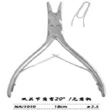 金鐘咬骨鉗NAI010 18cm 雙關(guān)節(jié) 角彎20° 刃3.5 無角柄腦用咬骨鉗