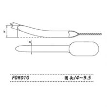 上海金鐘子宮頸擴(kuò)張器F0R010 圓頭4～9.5不銹鋼子宮頸擴(kuò)張器