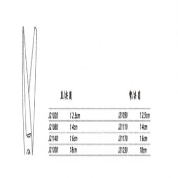 金鐘手術(shù)剪J21140 16cm 直尖圓