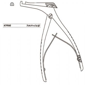 金鐘上頜竇止血鉗H7P040 7cm平口 頭寬5