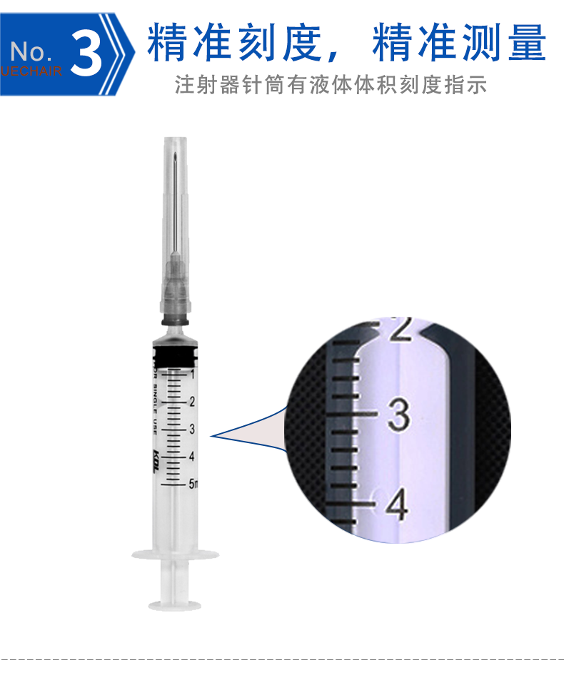 一次性使用無(wú)菌注射器 5ml 帶針