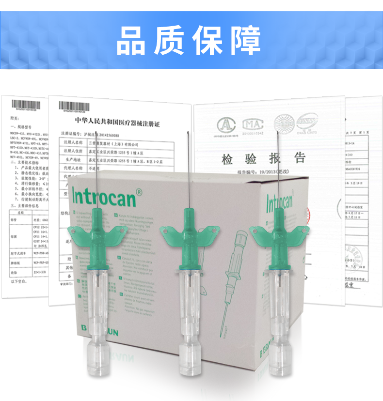 德國(guó)貝朗 動(dòng)靜脈留置針 英初康18G